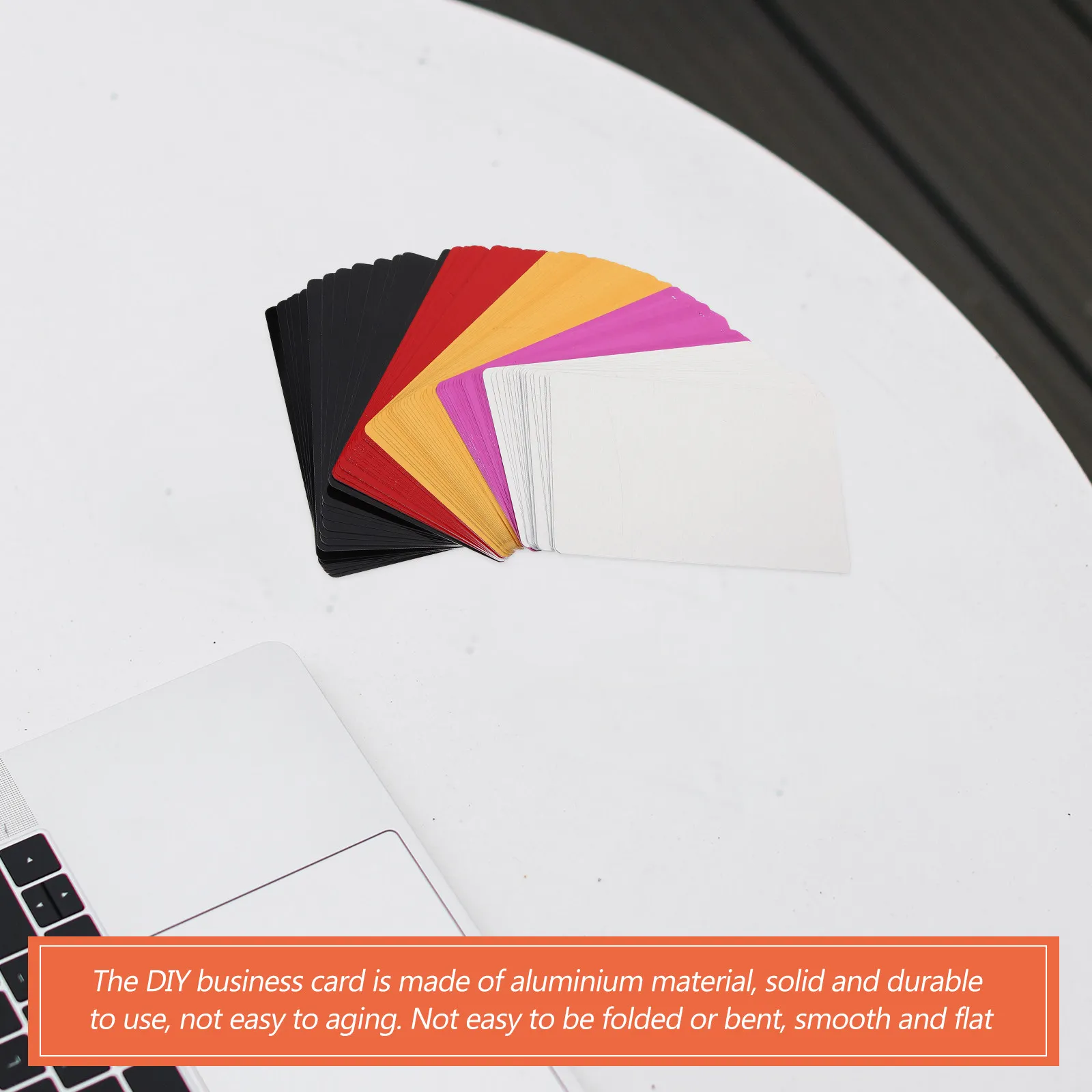 

80 шт. металлических алюминиевых заготовок для визитных карточек, пустых именных карт для гравировки, сублимации, штамповки, металлических табличек и этикеток