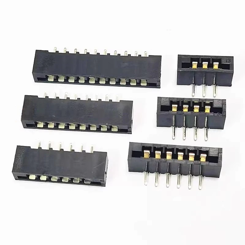 10pcs FPC Connector 2.54mm Pitch Flat Flexible Cable Socket Straight Pin/Curved Foot Double-Sided Connection Membrane Socket