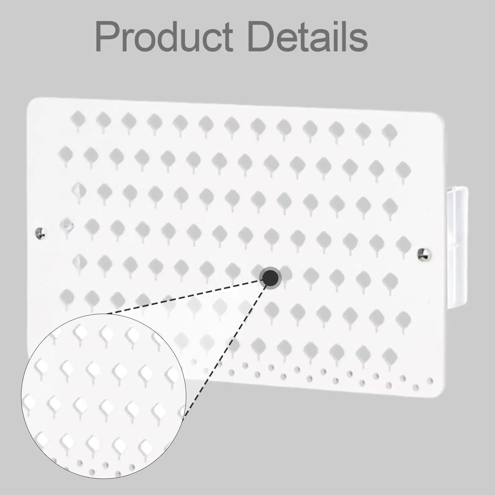 

Органайзер для украшений, подставка для серег, акриловая витрина с 94 отверстиями для туалетных столиков и розничных магазинов