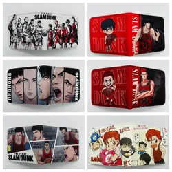 New Hot Anime SLAM DUNK PU Wallet with ID Card Holder Men Women Short Bi-fold Coin Purse Pouch Money Clip Wallets Cosplay Gift