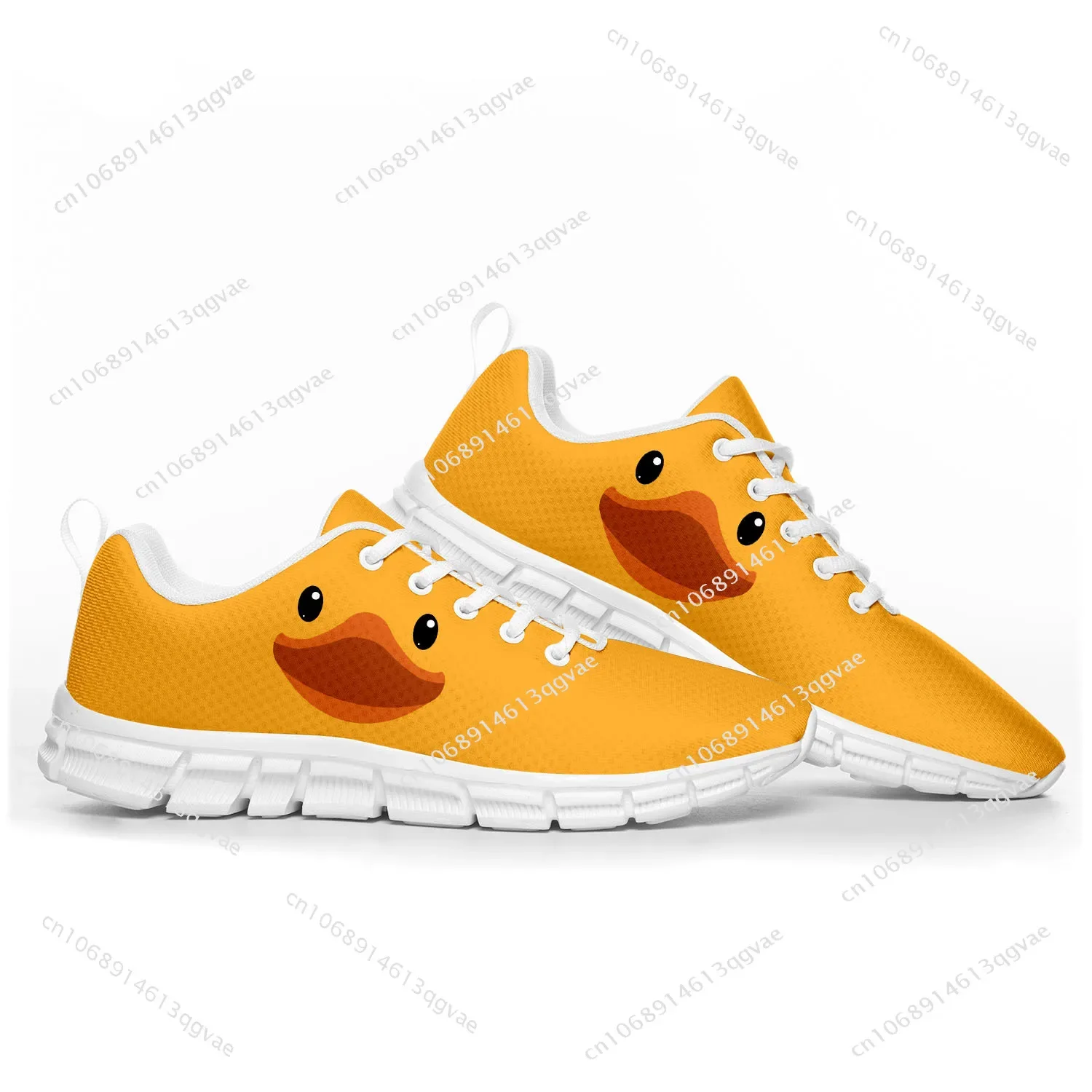 Chaussures de sport jaune canard pour hommes et femmes, baskets personnalisées pour adolescents, chaussures sur mesure décontractées pour enfants, chaussures de couple de haute qualité