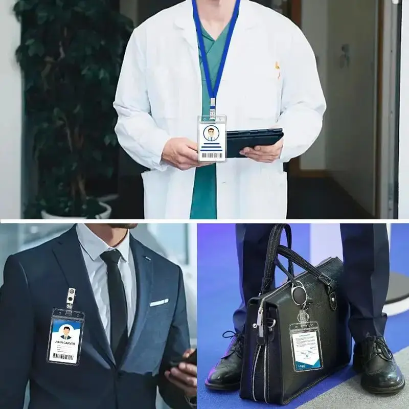 Waterproof transparent card clip plastic protective cover bank credit card protective cover identity card wallet