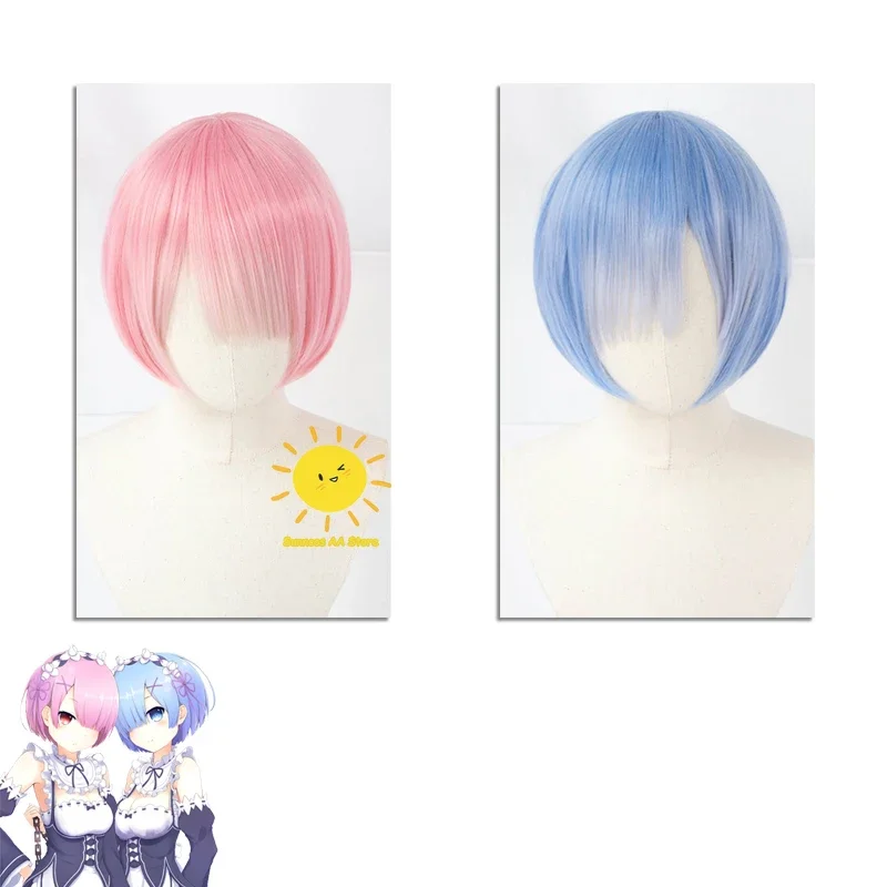 Anime Ram Rem Cosplay Re Life in un mondo diverso da Zero Cosplay Costume uniforme parrucca Ram Rem Halloween Party Cos donne ragazze