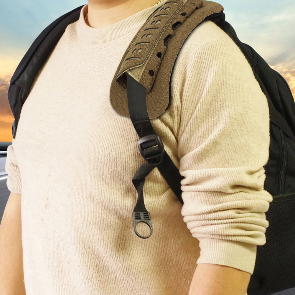 Tactical Vest Shoulder Pad Outdoor Tactical Shoulder Pad Laser Cutting Mesh Shoulder Cushion Pad Breathable for Backpack Vest