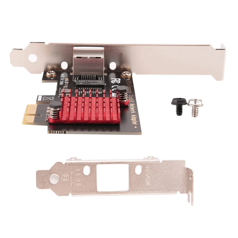 4x pcie cartão de rede gigabit 10/100/1000mbps rj45 placa de rede com fio pci-e adaptador de rede cartão lan