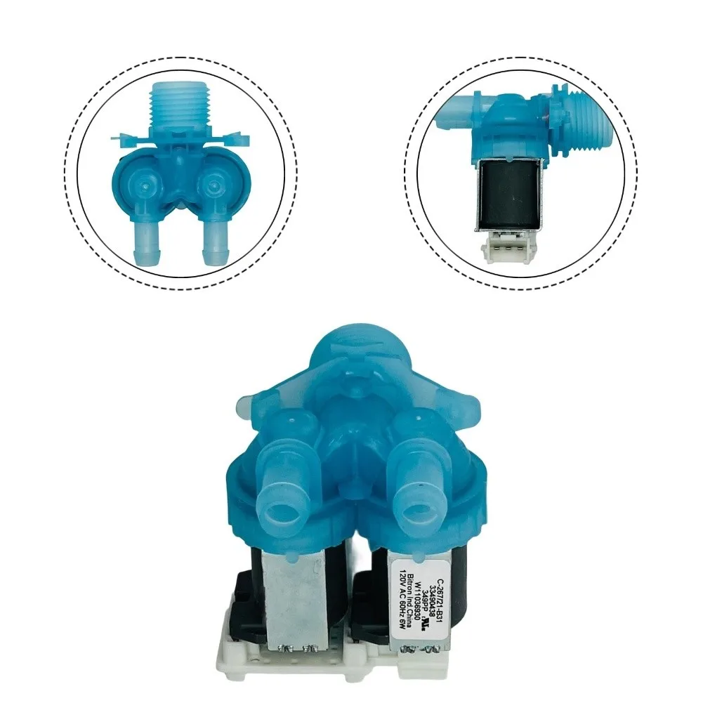 Solenoid Valve W11036930 For replacement Part for Washing Machines Offering Reliable Water Flow and Suitable for Various Models