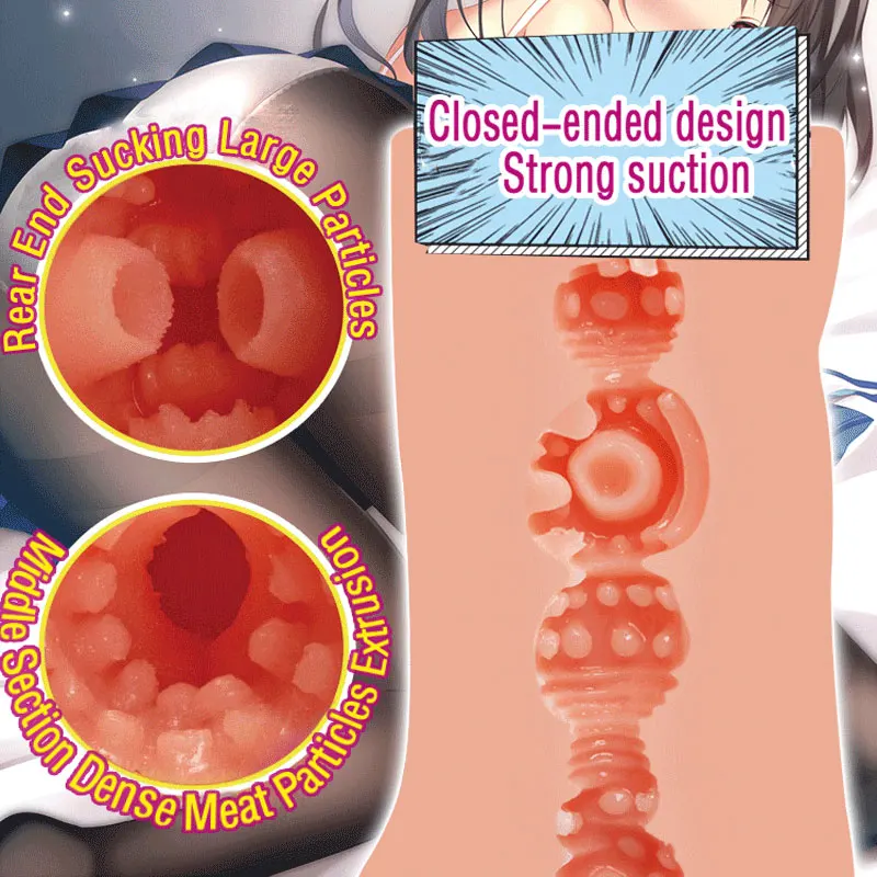 YUU Sexspielzeug für Männer, realistische Taschenmuschi, männlicher Masturbator, künstliche Masturbation, Spielzeug, echte Onahole, Anime,