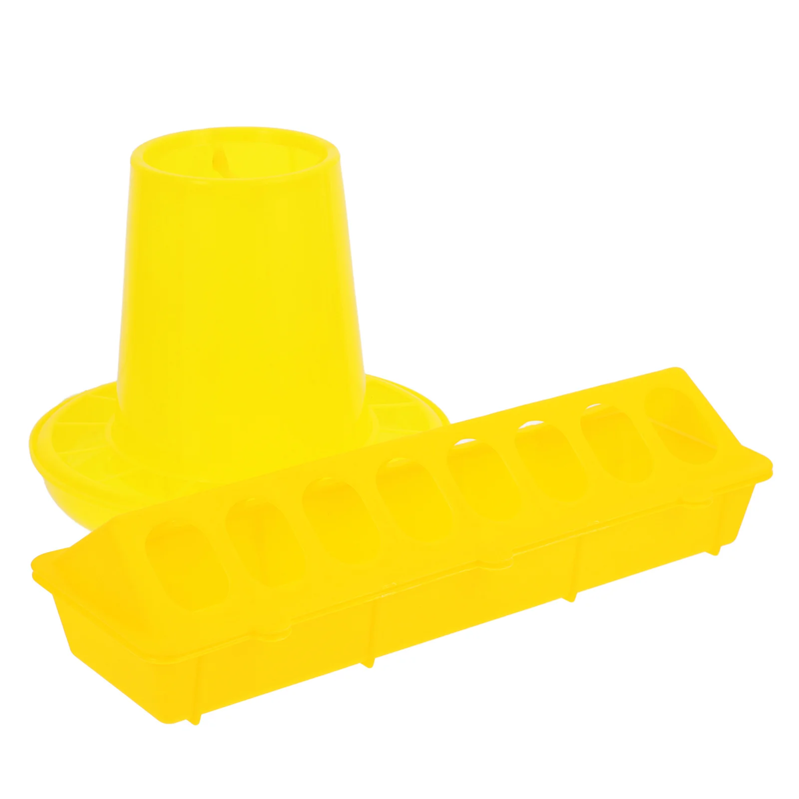 

1Set Chicken Automatic Feeder Food Container Water Holder Sturdy Cage Poultry Feeding Trough Chick Feeding Bowl Long Lasting