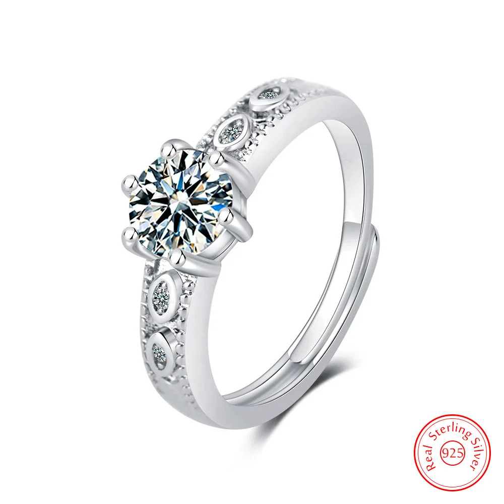 

New Women's Jewelry 925 Sterling Silver Crystal Zircon Ring FQL25124