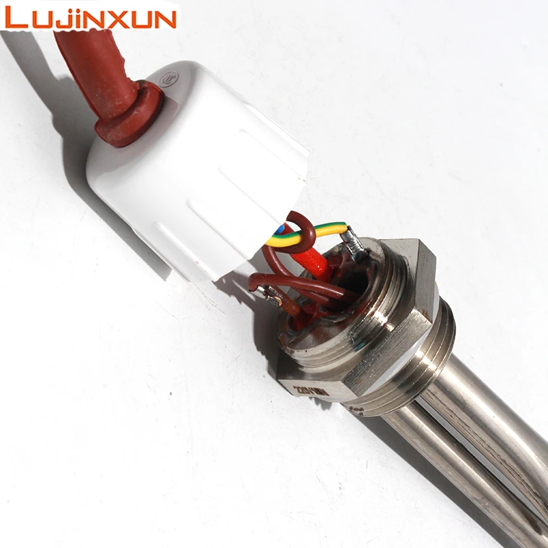 AC220V Warmwasserbereiter, Tankteile, elektrisches Solarheizelement, gerader Typ, 29 cm Rohr, 1 Zoll, 32 mm Gewindelänge, 1500 W