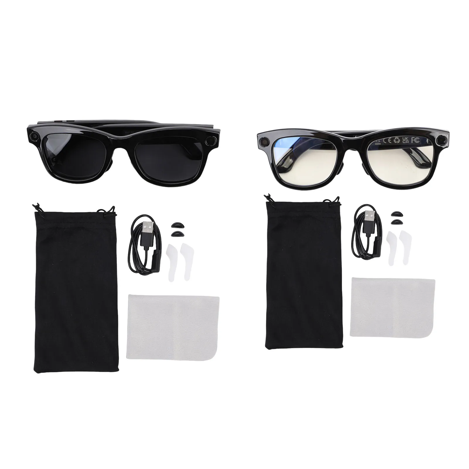 نظارات الكاميرا الذكية المحمولة 5MP 1080P HD نظارات الكاميرا 26 لغة ترجمة تشغيل الموسيقى المكالمات الهاتفية AI النظارات الذكية