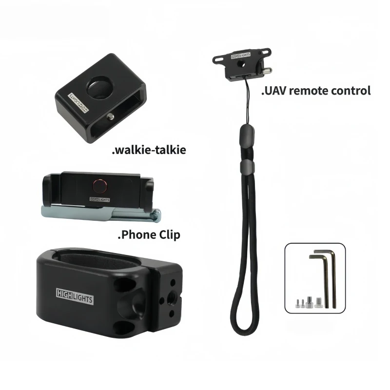 Car Steering Wheel Side Handle Bracket Phone Holder Fit for BYD Leopard 5 23-26 Modified Radio Stand Drone Remote Control Stand