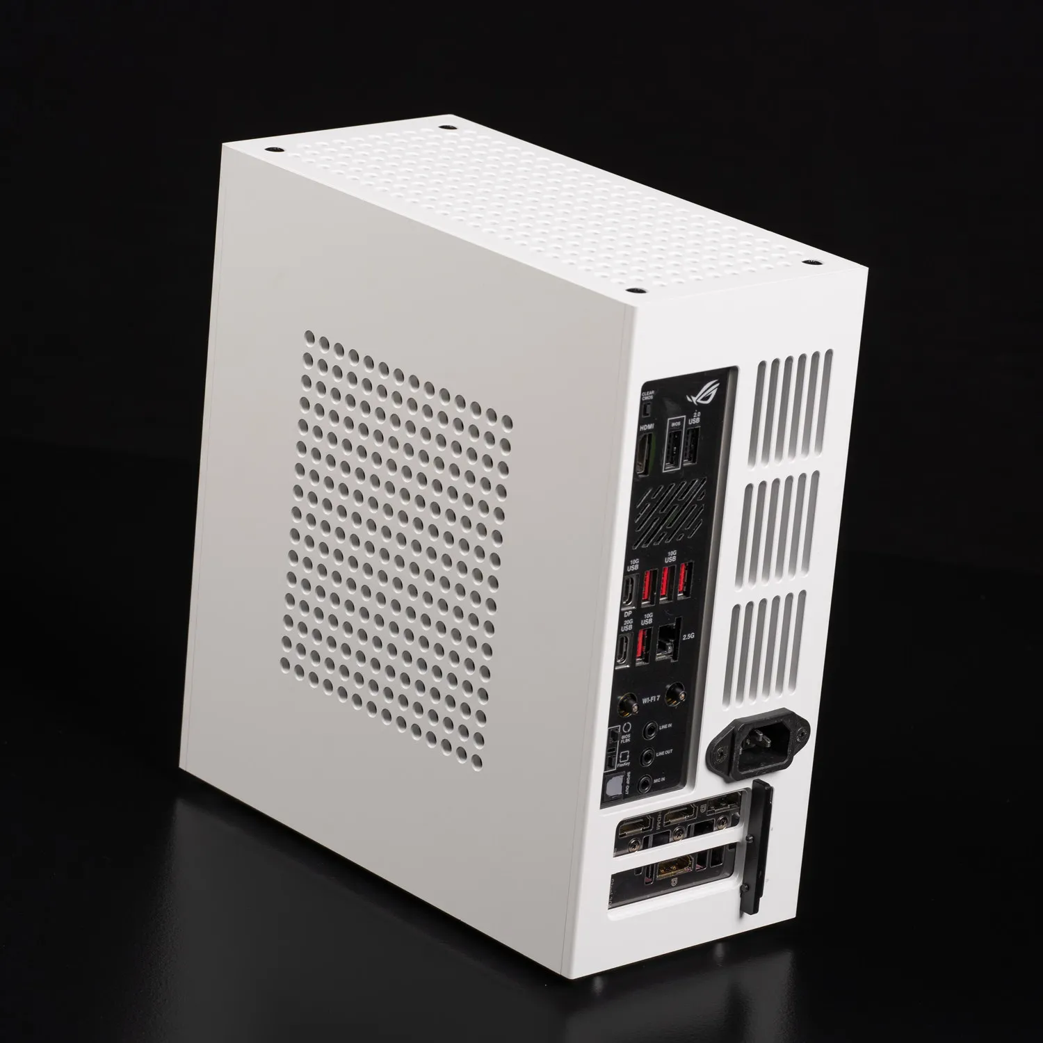 A1 Full‑Aluminum ITX Slim PC Case Support Flex‑ATX 1U Power Supply Half‑Height Graphics Card