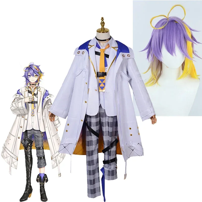 Nijisanji AT Aster Arcadia Cosplay Costumes Celestial One ILUNA VTuber Wig Headwear Unisex Uniform Suits