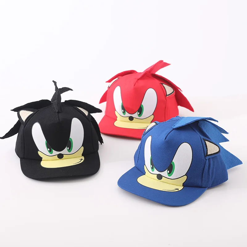 Nuevo Sonic The Hedgehog Shadow Sonic Mouse Hat Supertone Mouse bordado de alta gama sombrero para el sol regalos para niños gorra de béisbol moda
