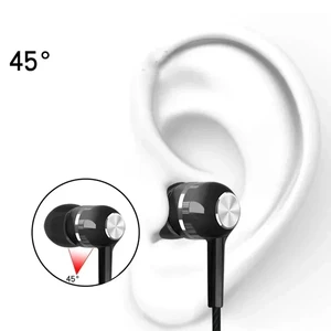 Auscultadores com fio com microfone, auriculares intra-auriculares, auriculares estéreo de alta fidelidade graves, auriculares desportivos, controlo em linha para telefones, 3,5mm 9 principais vendas fones com fio bons - №4