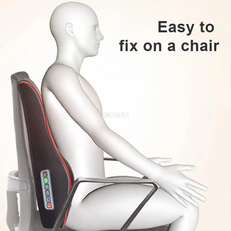 

Electric Heating Massage Pillow Shoulder Back Kneading Neck Massager Health Care Relaxation Equipment Muscle Pain Relief Home