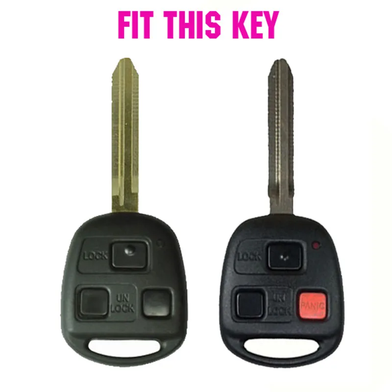 3 Buttons Silicone Remote Key Fob Cover Case For Lexus GX470 RX350 ES300 RX300 RX400h LS LX NX RC RX SC GS Skin Shell Holder