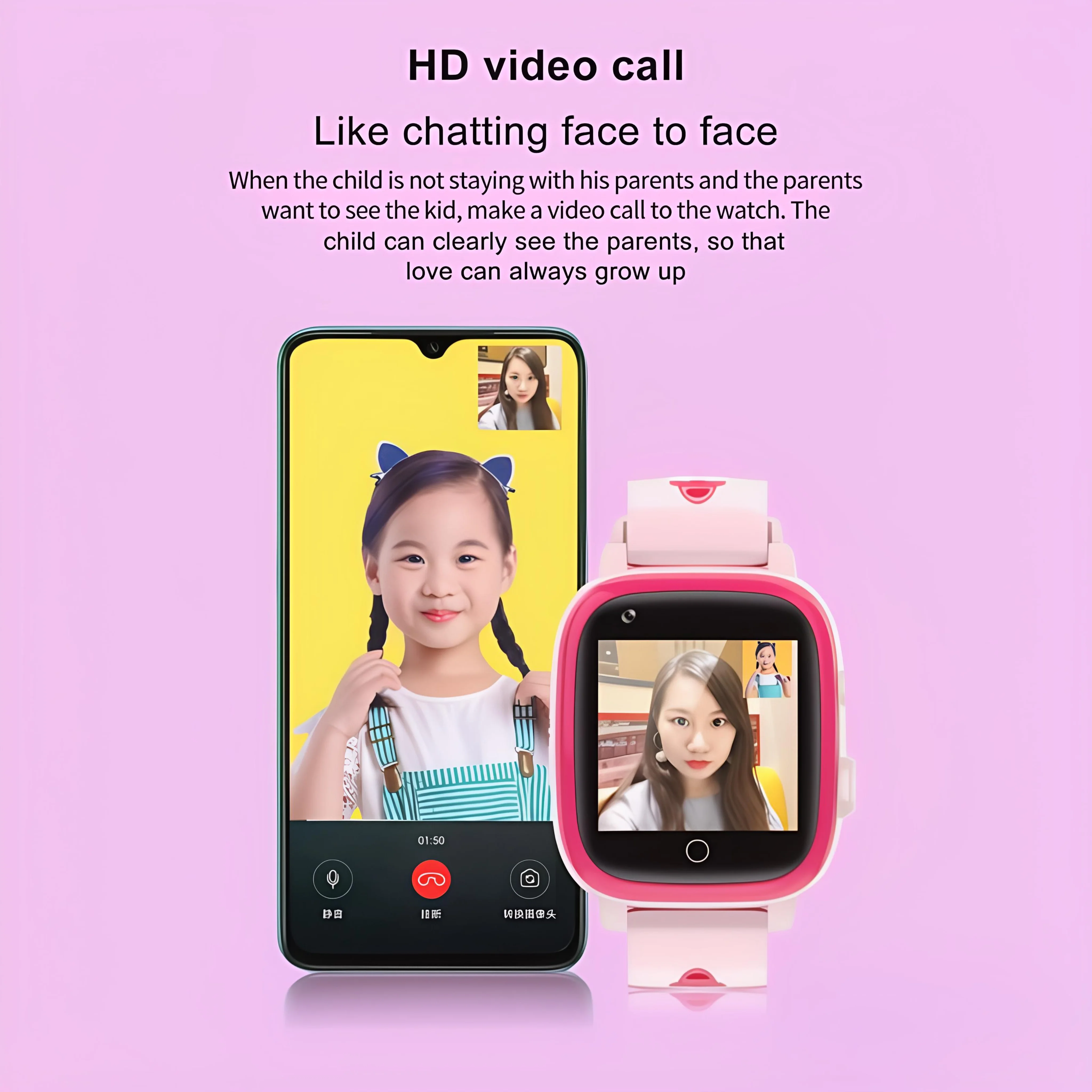 T5SPro4G Kids Smartwatch with Heart Rate & Temp Monitoring SOS Call GPS Anti-Loss 4G Communication for Child Safety