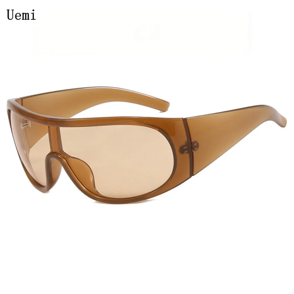Neue Y2K Tea Oversized Sonnenbrille für Damen und Herren, modische, hochwertige Sonnenbrille mit UV400-Schutz.