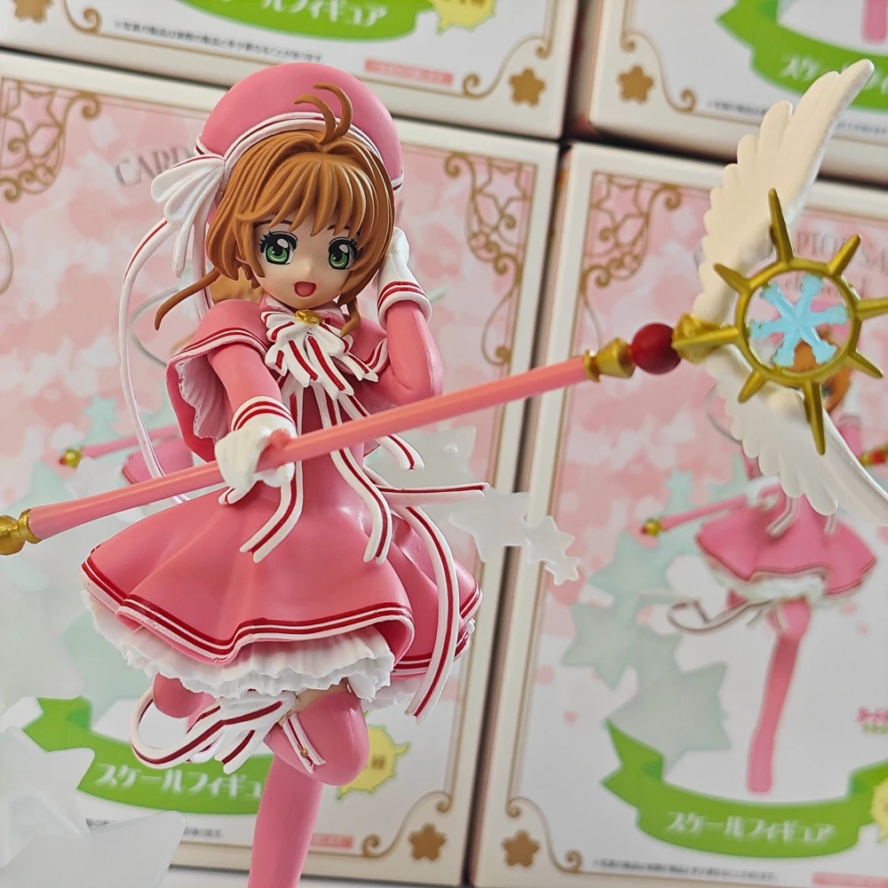 

Оригинальная фигурка Kinomoto Sakura Card Captor Sakura Daidouji Tomoyo, фигурки, модель, Коллекционная статуя, кукла