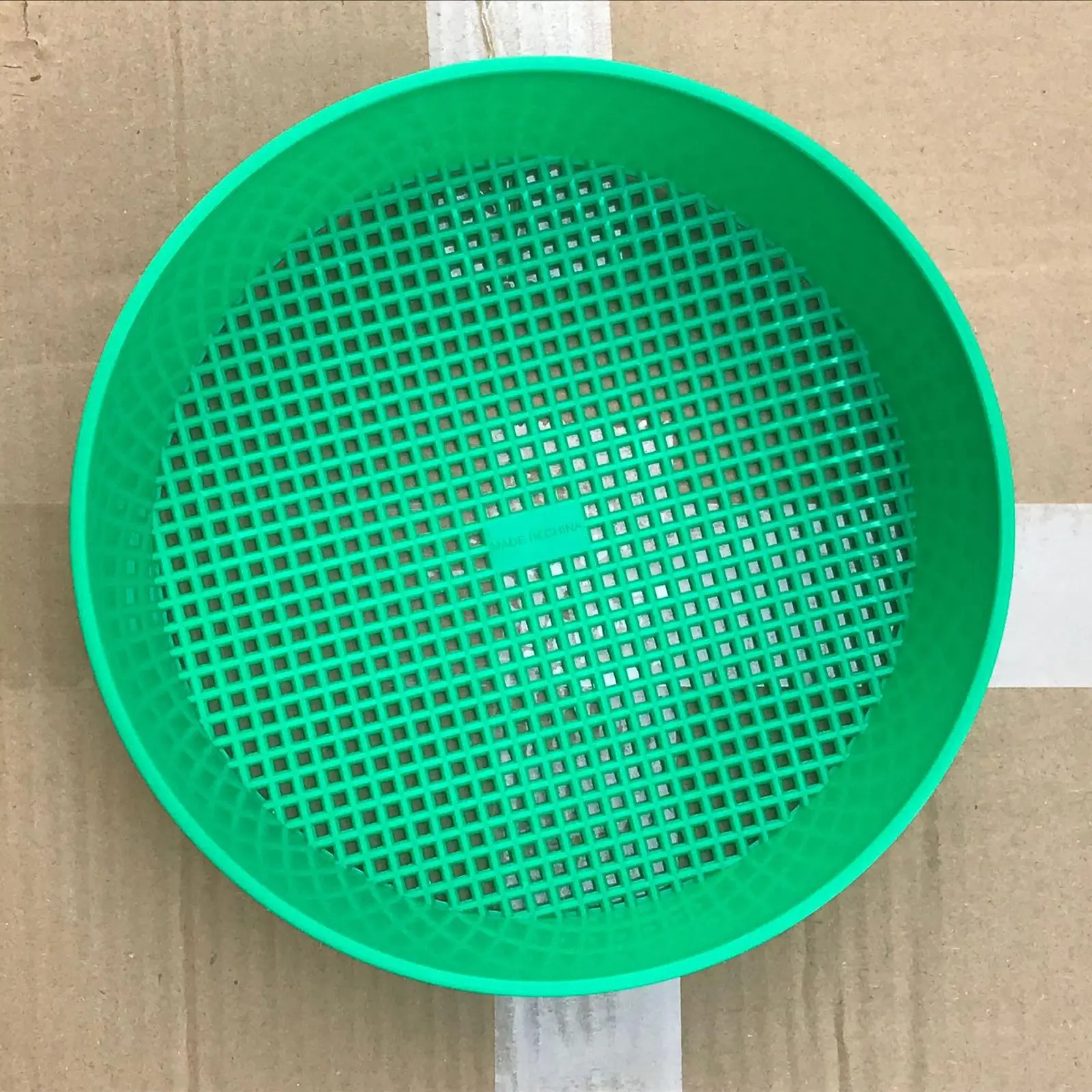Soil Sifting Pan Plastic Mesh Sieve Garden Tool Round Filtering Screen for Outdoor Gardening Tool Set