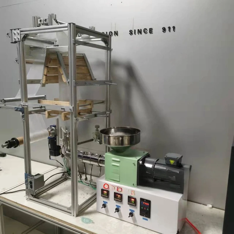 Small blowing machine, laboratory blowing plastic bag making degradable plastic blown film