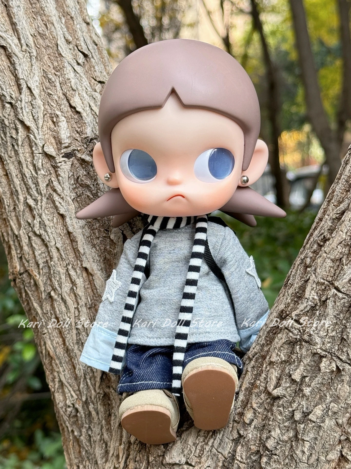 

Kari Store Платье ручной работы Одежда для Zsiga 1l8 аксессуары Кукла 8-точечная фигурка топ и брюки