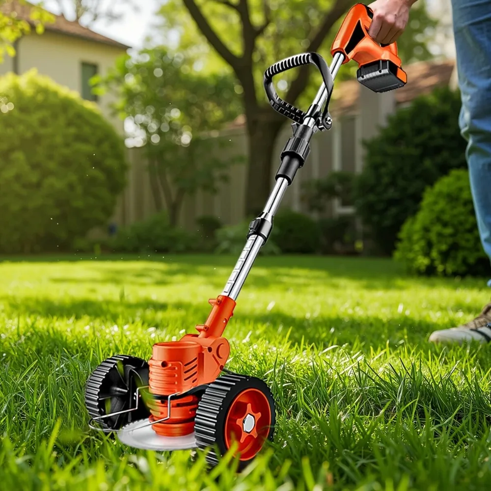

Weed Lawn Edger Eater Cordless Grass String Trimmer Cutter + 2