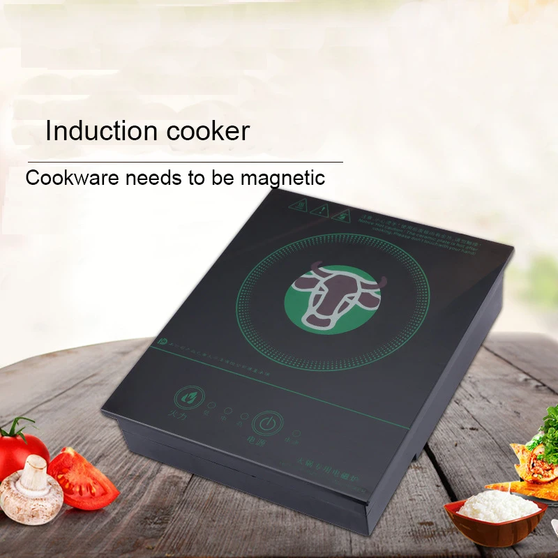 Commercial Induction Cooker เตาไฟฟ้า Fire Boiler ในครัวเรือน Commercial Induction Cooker กระทะหม้อร้อนหม้อหุงข้าว