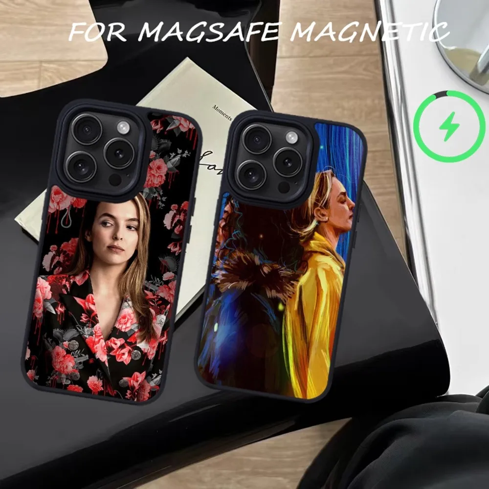 

Killing Eve Phone Case For iPhone 15 14 13 12 11 Pro Max Plus Magnetic for Macsafe Cases Cover