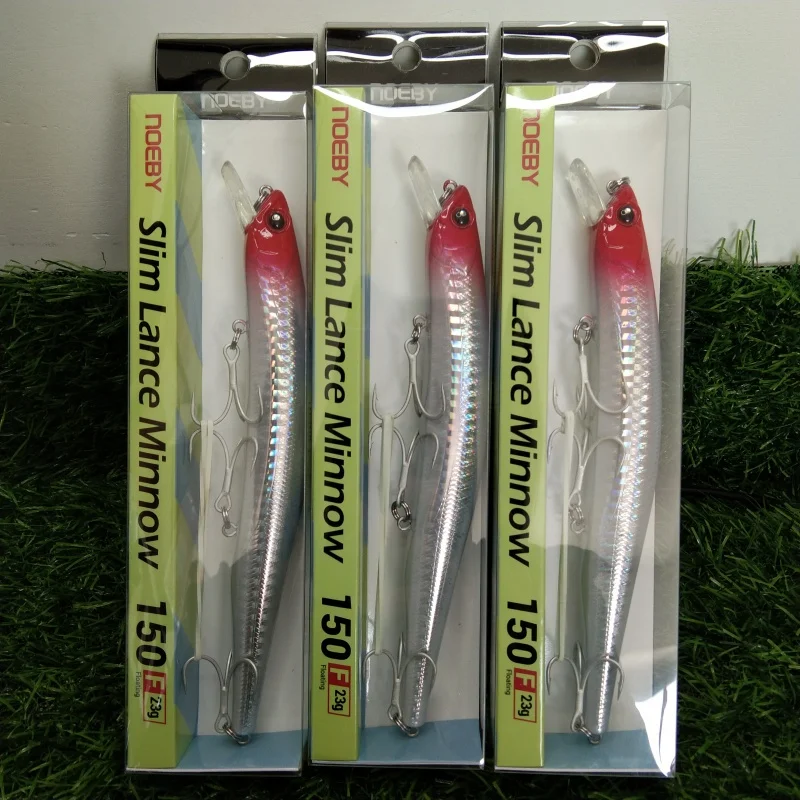 

Noeby 3pcs 150mm 23g Floating 0-1.5m Minnow Long Casting Sea Fishing Lure Sea Bass Offshore Large Hard Bait