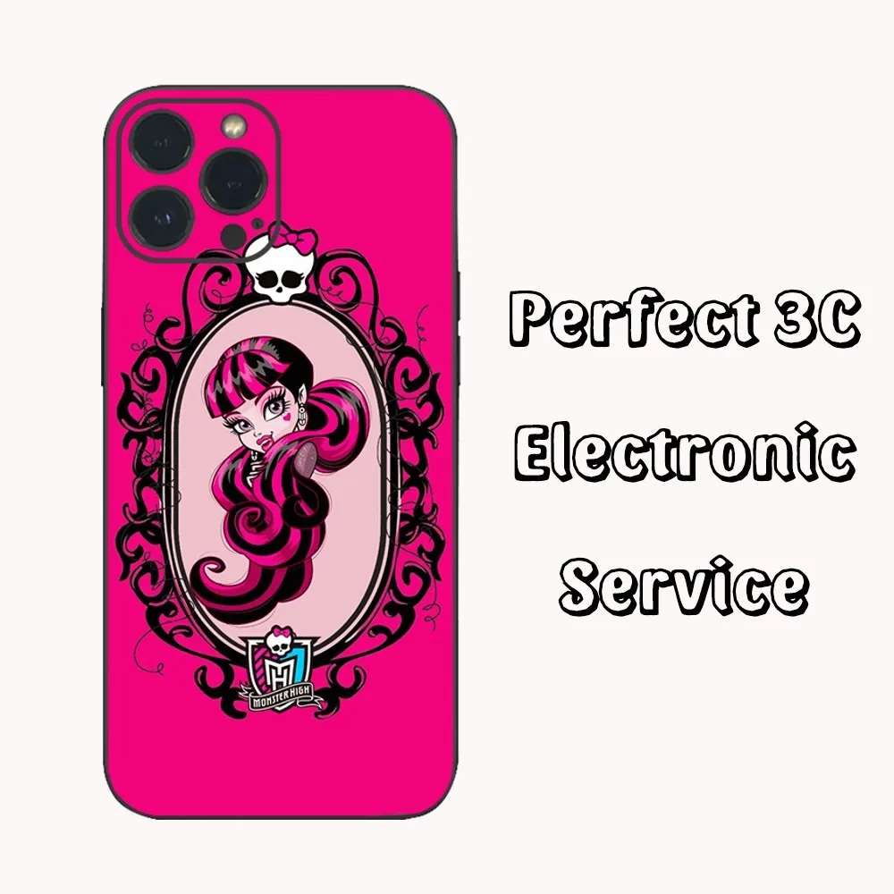 Cartoon M-Monster H-High Phone Case  For iPhone15 14 13 12 Mini 11 Pro XS Max X XR SE5 6 7 8 Plus Soft Silicone Cover