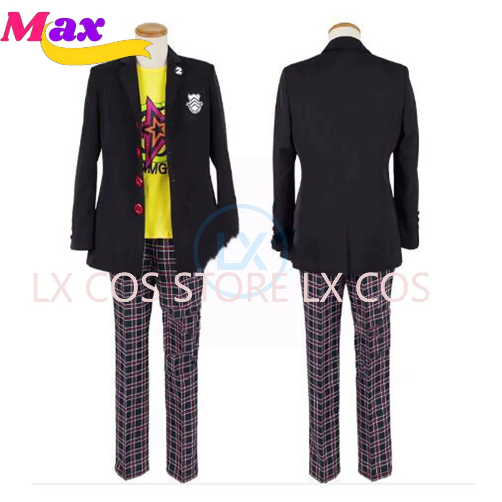 

Max Game Megami Tensei Sakamoto Ryoji Original Outfit Uniform Cosplay Costume Halloween Party For Full Set PF