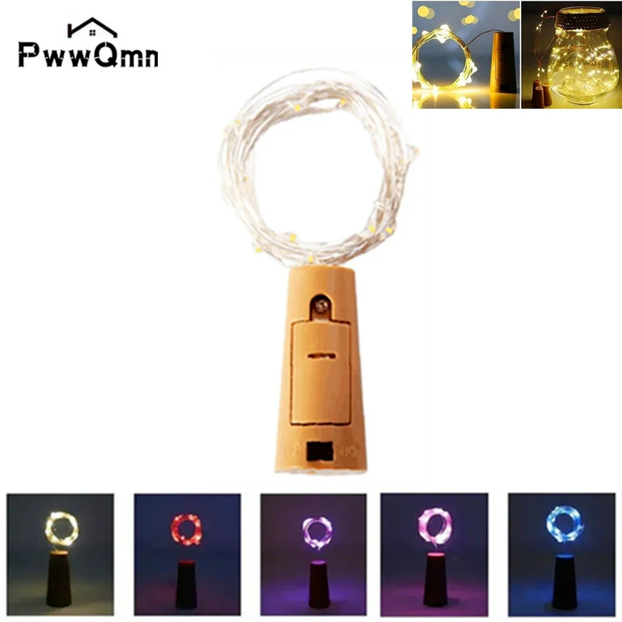 PwwQmm Battery powered cork bottle light 3m LED light bar light birthday party wine bottle stopper light bar (Without battery)