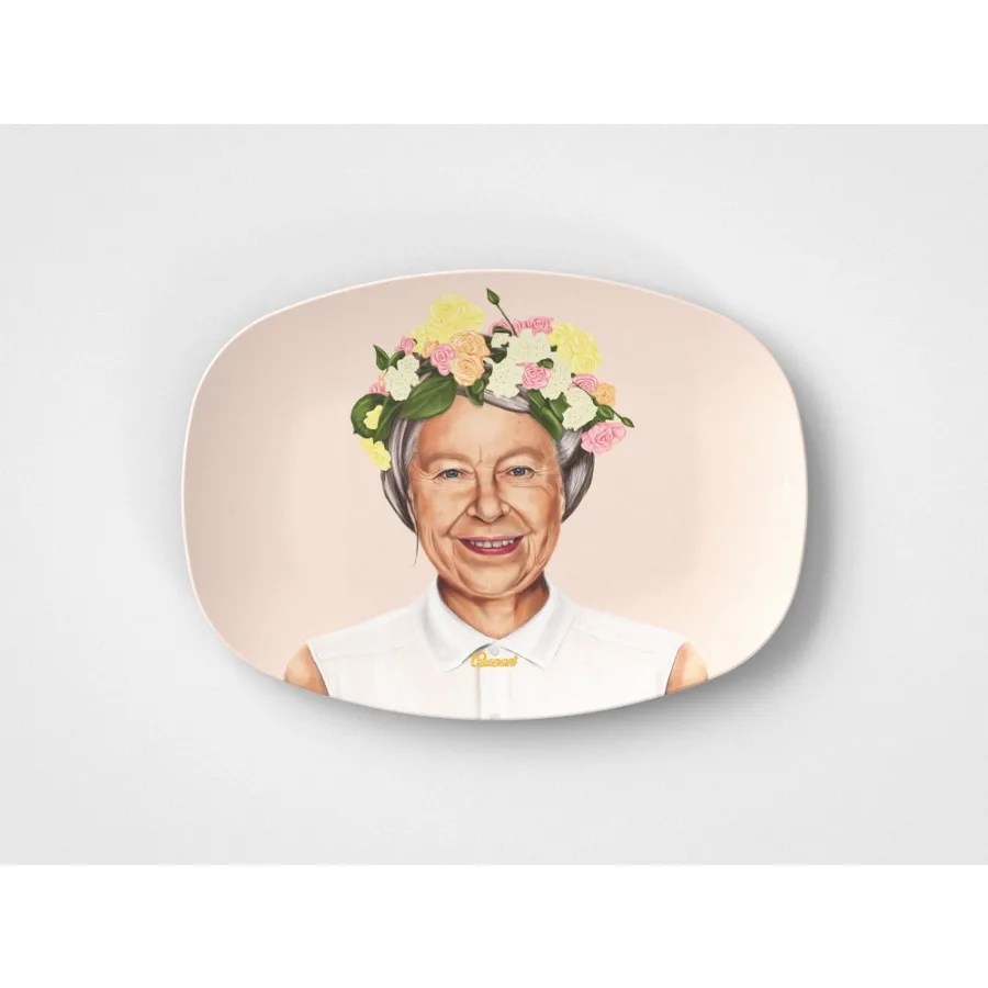 

Elizabeth II 10x14 Serving Platter Royal Gift Idea