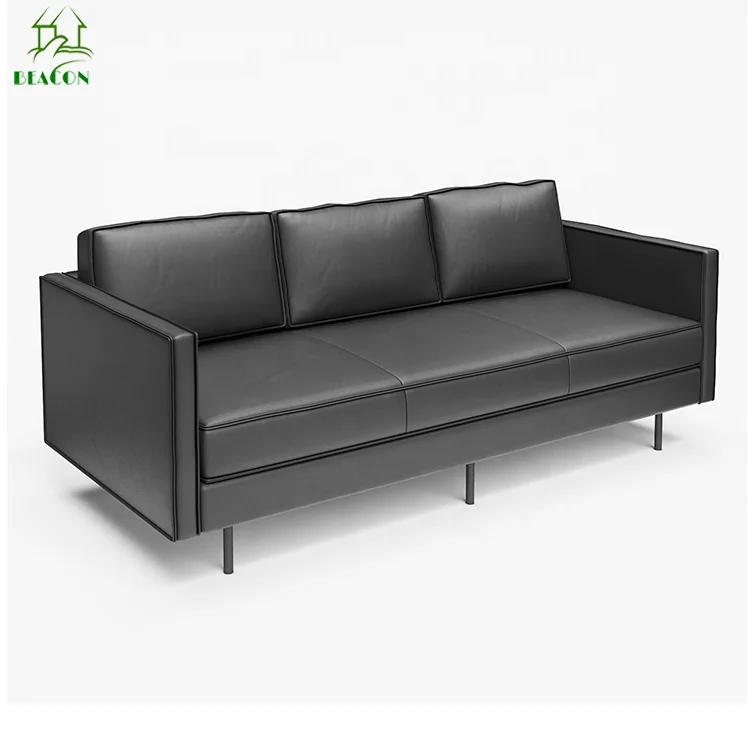 Hot sale modern design leather sofa for hotel lobby and Furniture living room  set