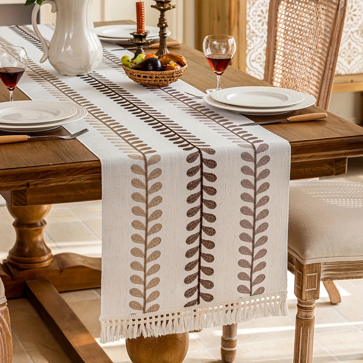VIKAMA Amerykański bieżnik na – Linen Table Runner recenzja i cena