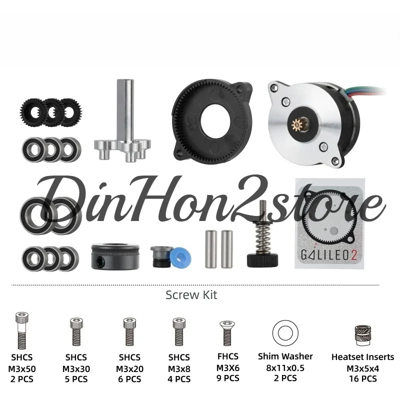 Suitable for Mellow LDO Galileo 2 Extruder and Z Drive Kit G2E G2Z 9:1 Gear Ratio 3D Printer Parts