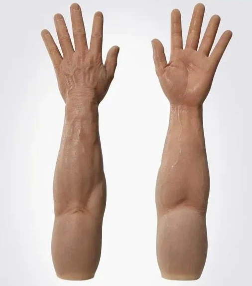 For Silicone Gloves with Realistic Arm Muscle Simulation for Cosplay Two Dimensional Props Costume Accessories