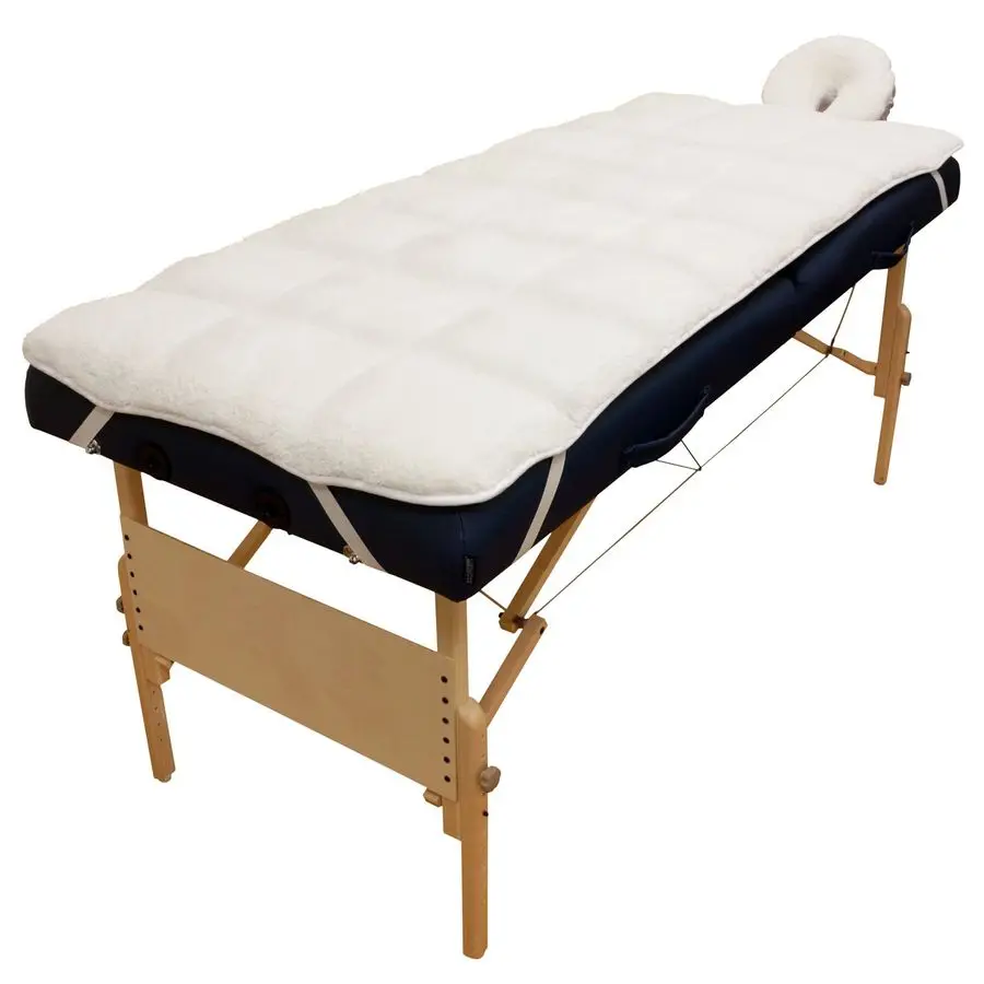 

Body Linen Abundance Deluxe Quilted Fleece Massage Table Pad Set. Includes Face Cradle Cover Table Pad. Microfiber Fleece is Li