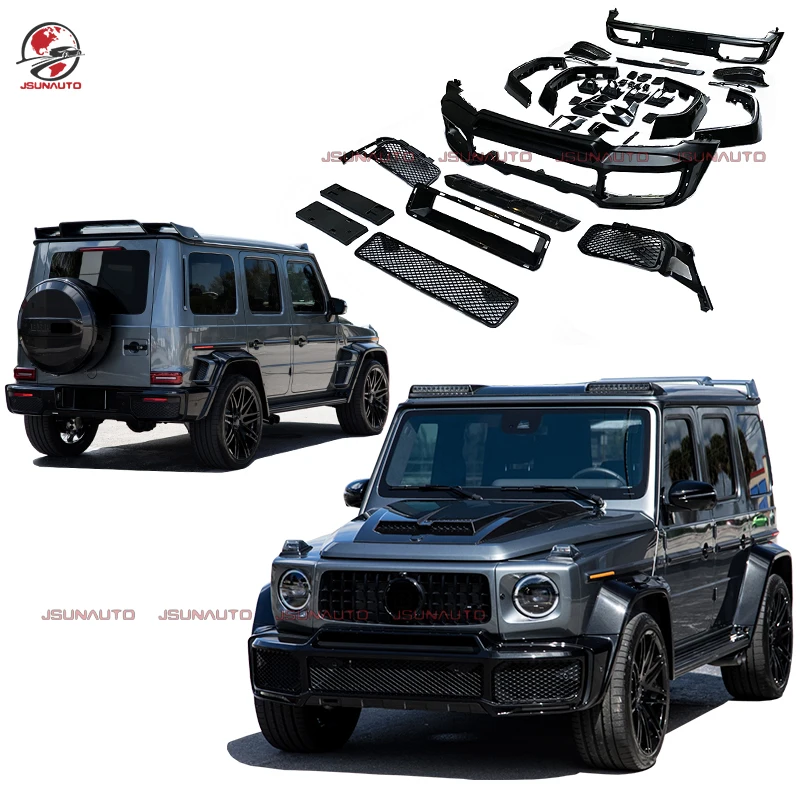 

Hot Selling For Mercedes G Wagon G500 Upgrade B800 Style Wide Fender Flares Body Kit For W464 G63 Front Rear Bumper Grill