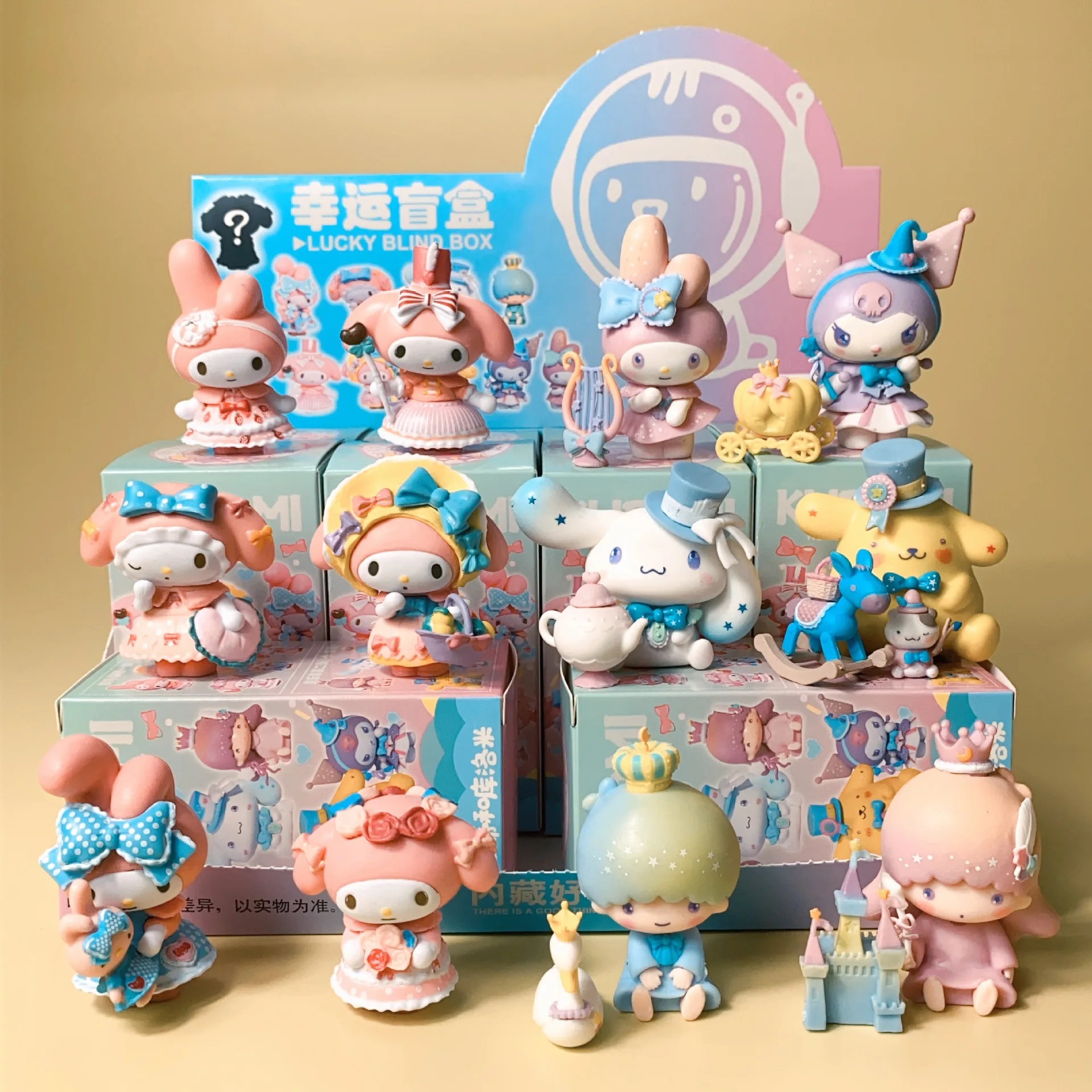 Neue Sanrio Blind Box Kawaii Kuromi Cinnamoroll My Melody Figuren Puppen Blind Tasche Spielzeug Für Fans Geschenk