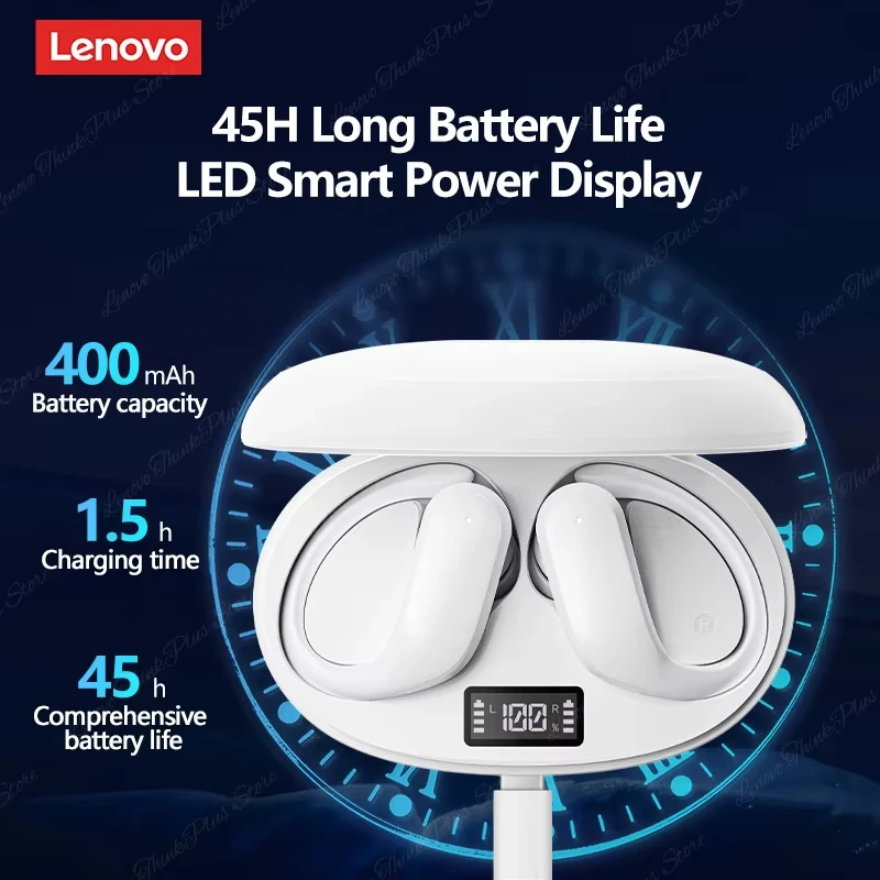 New Original Lenovo XT55 OWS Wireless Bluetooth 5.4 Dual Mode Earphones HiFi Sound Music Earbuds Noise Cancelling Gaming Headset