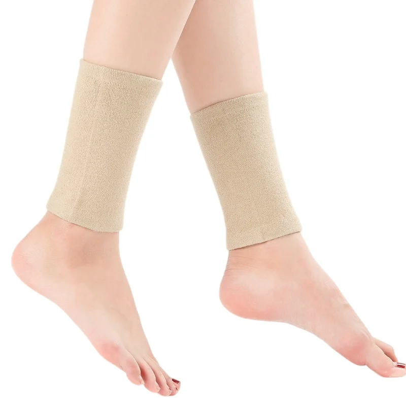 1 Pair Ankle Compression Sleeves Knitted Cashmere Plantar Fasciitis Socks Ankle Brace Guard Achilles Tendonitis Swelling