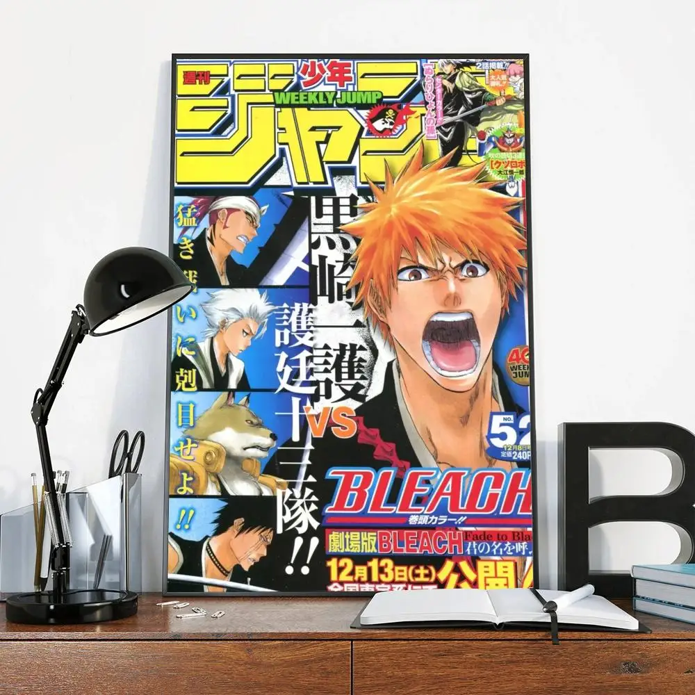 Hot Anime BLEACH Movie poster appiccicosi adesivo da parete fantasia per soggiorno decorazione Bar pittura decorativa Vintage