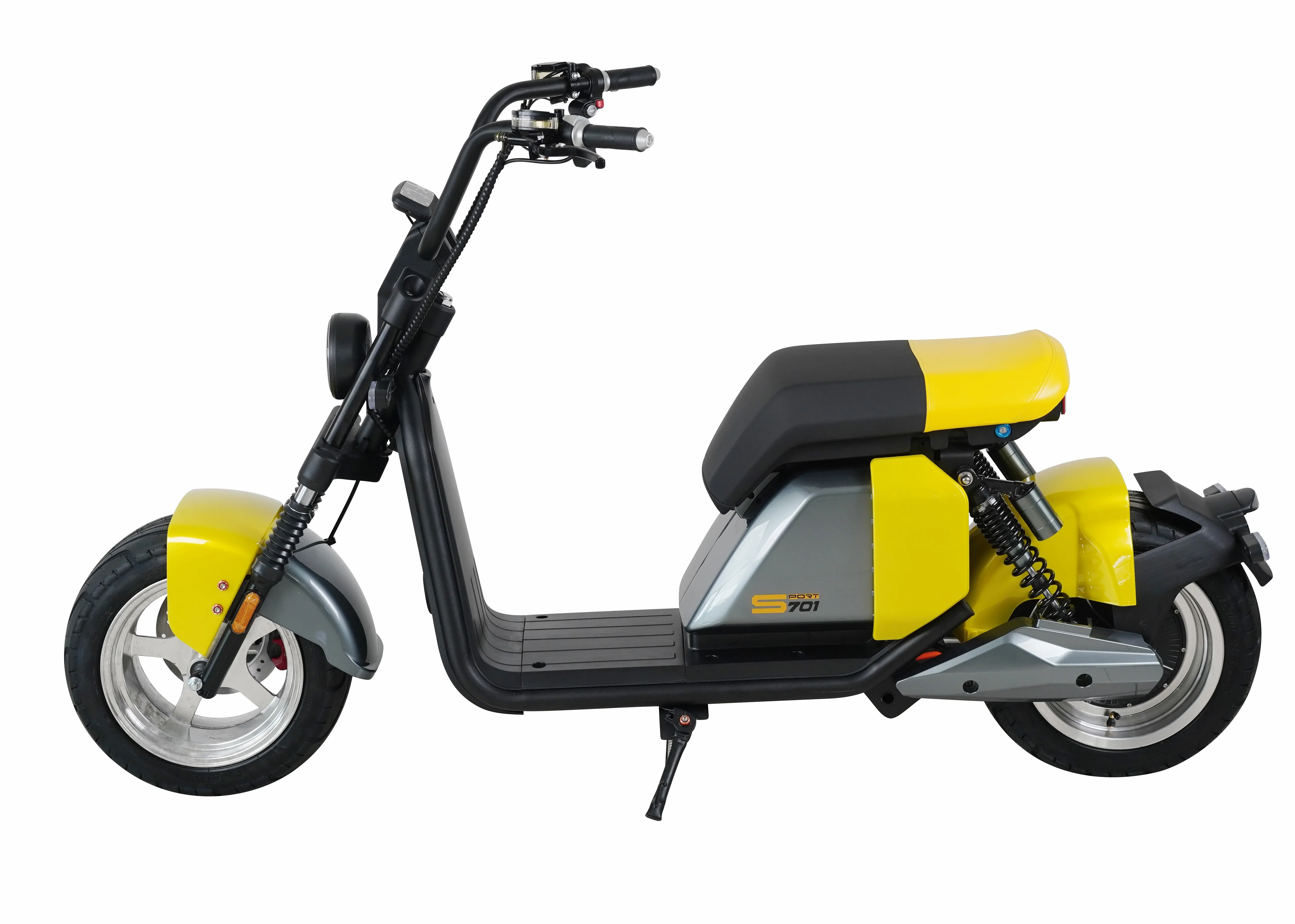 Amoto overseas warehouse eec 3000W 70km/h electric motorcycle fat tire electric scooters citycoco for adult