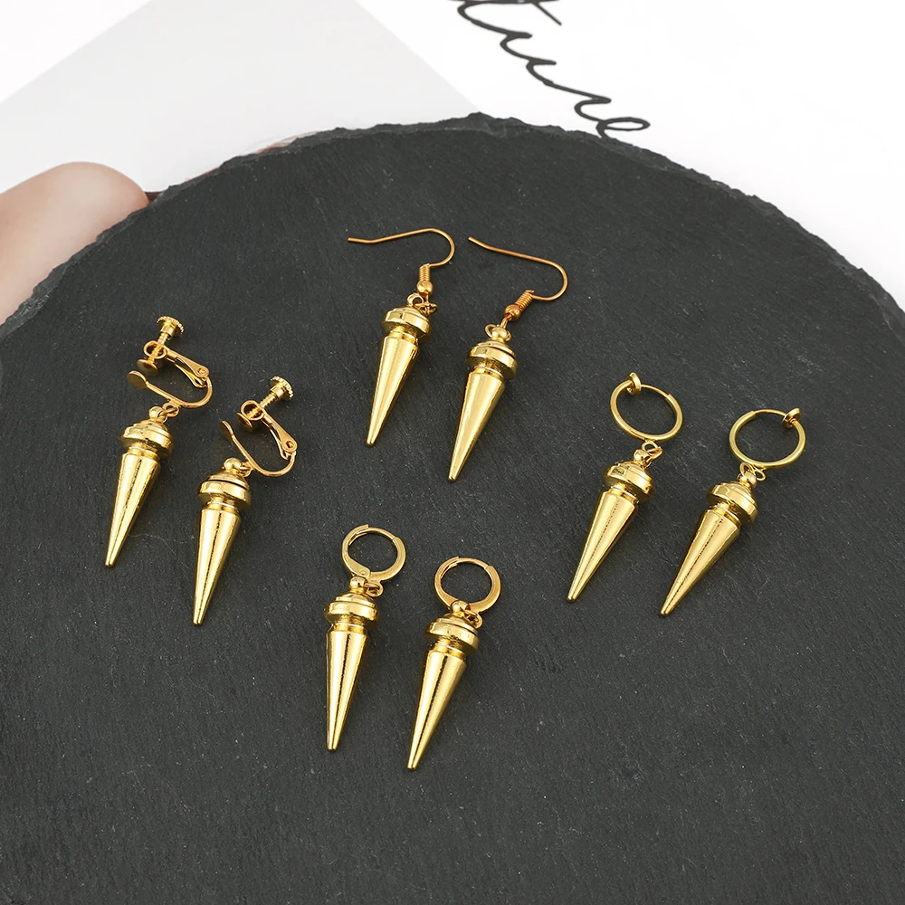 Modne anime kolczyki w złotym – Women'S Ear Accessories recenzja i cena