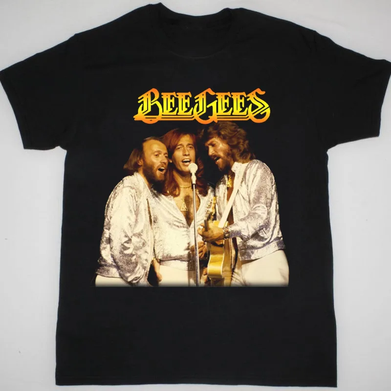 NEW Bee Gees Band Music Gift For Fan  All Size Black Shirt