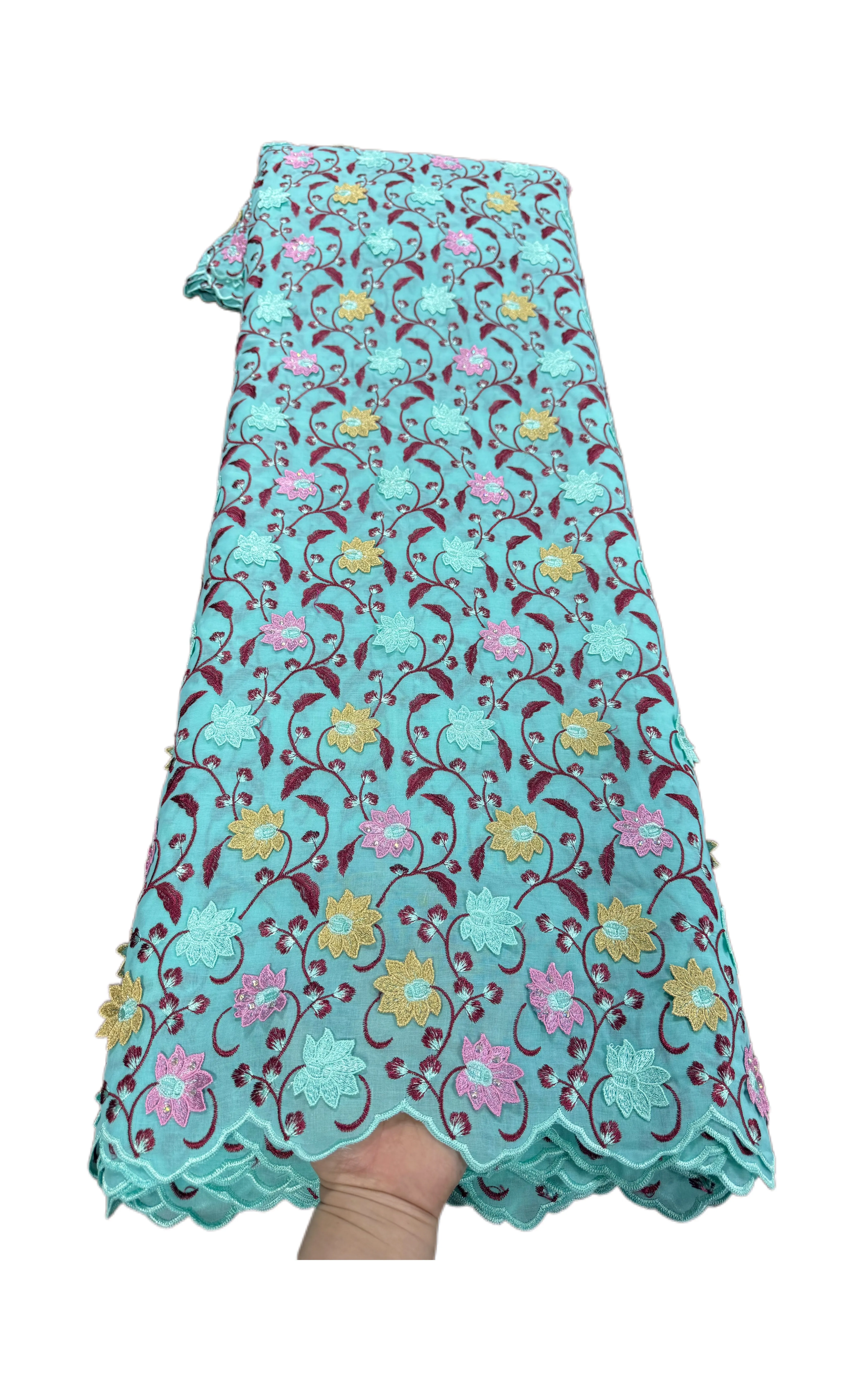 African Lace Fabric, Purple White Floral Water Soluble Guipure Lace Purple White 3D Floral Embroidery African Lace for Wedding D